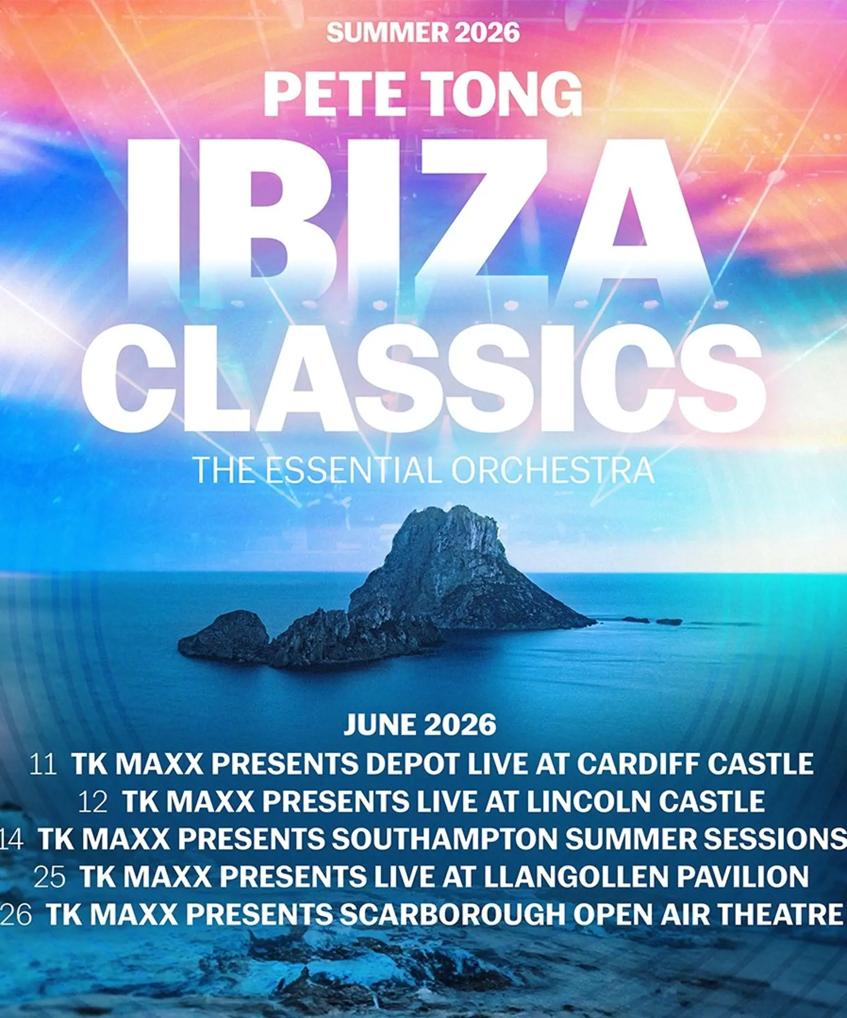 Pete Tong Ibiza Classics Tour Poster 2026